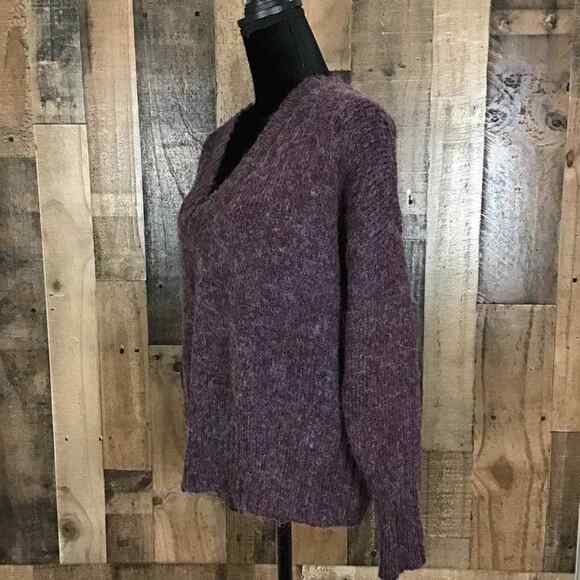 Abound Womens XS Sweater Purple V-Neck Long Sleeve Ribbed Hem Soft Knit NWT - Picture 11 of 16